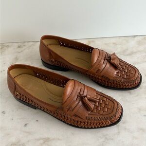 Brass Boot Walking Gloves woven leather tassel loafers